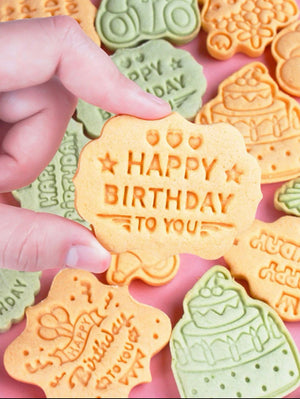 Happy Birthday Cutters with Stamp Set