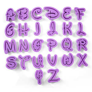 Disney Letters Cutters (26 Pieces)