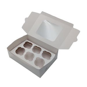 Disposable Six-Cavity Cupcake & Muffin Box