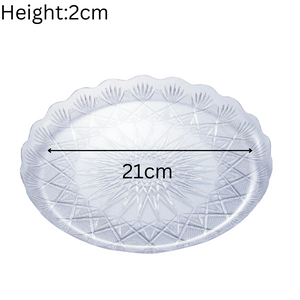 Plastic Round Serving Plate (set of 3)