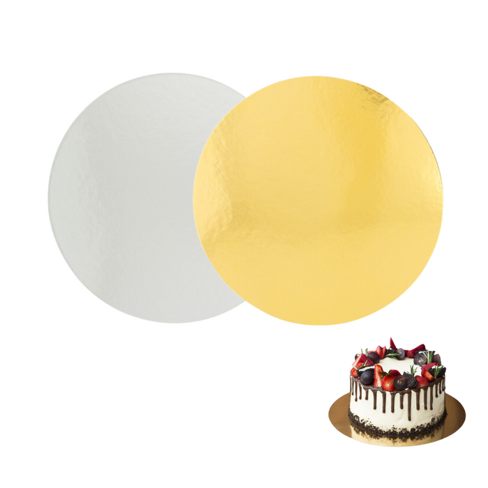 Golden Round Cake Board (6 sizes available)