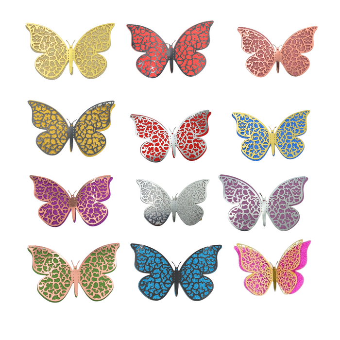 3D Butterfly Cake Topper (12 colors available)