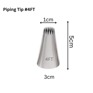 French Star Piping Tips (8 variants available)