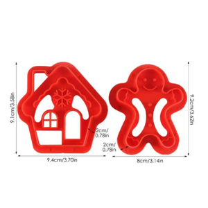 Gingerbread Man & House Cookie Cutters set