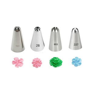 Closed Star Piping Tips (Not a set)