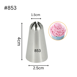 Closed Star Piping Tips (Not a set)