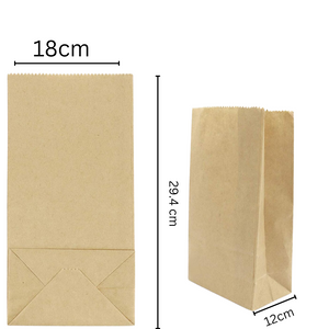 Craft Paper Bag (2 Sizes Available) (set of 5)