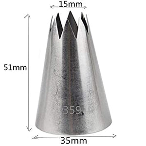 Open Star Piping Tips (Not a set)
