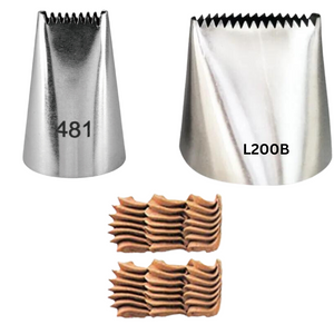 أطراف أنابيب Basketweave (يتوفر مقاسان)
