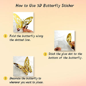 3D Butterfly Cake Topper (10 variants available)