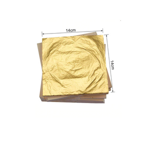 Large Edible Gold Leaf Sheets - Pack of 5