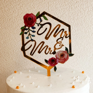 Mr & Mrs  Cake Topper