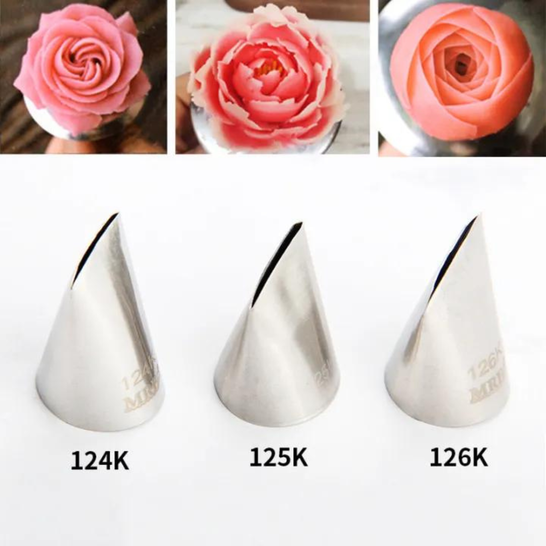 Rose Petals Icing Piping Tips (Not a Set) – Bake It Egypt
