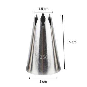 Open Star Piping Tips (Not a set)