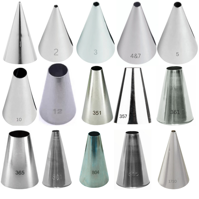 Round Piping Tips (Not a set)