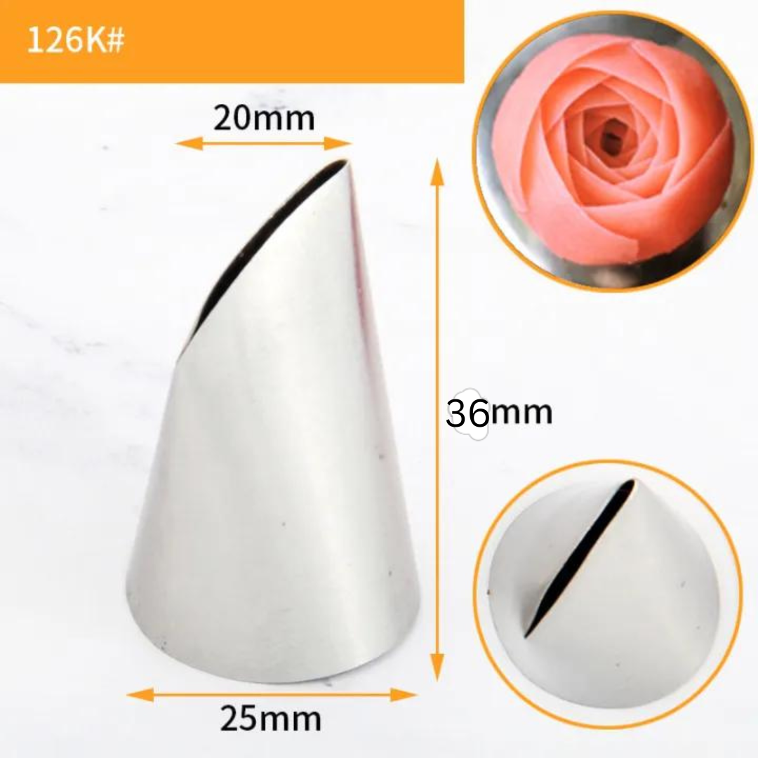 Rose Petals Icing Piping Tips (Not a Set) – Bake It Egypt