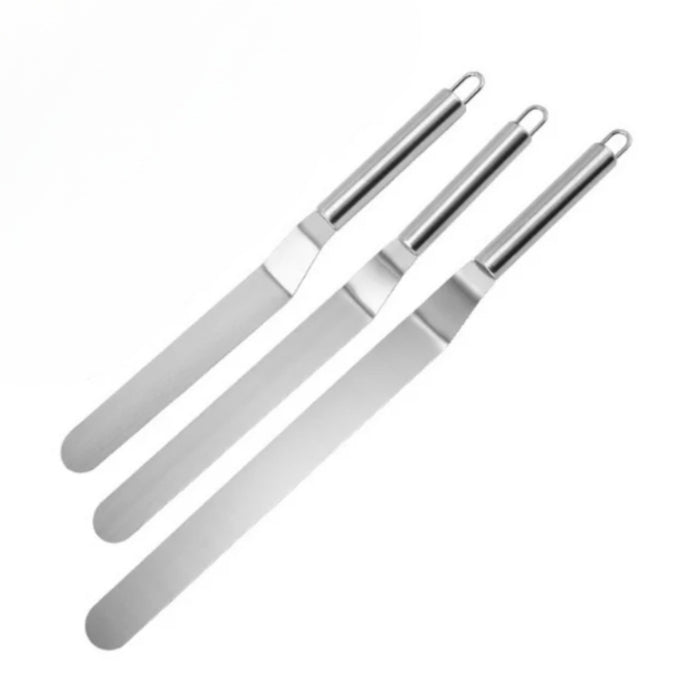 Offset Stainless Steel Spatula - 3 Sizes Available (not a set)