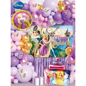 Rapunzel & Princesses Birthday Balloons Decoration Set (81 Pieces)