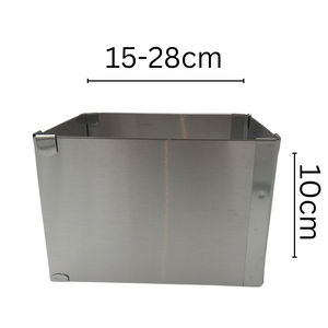 Stainless Steel Adjustable square Ring (3 Sizes Available)