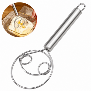 Danish dough whisk for mixing sourdough bread and homemade dough