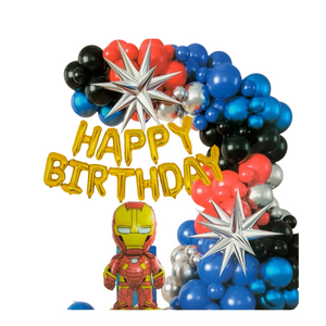 Iron Man Birthday Balloons Decoration Kit (57 Pieces)