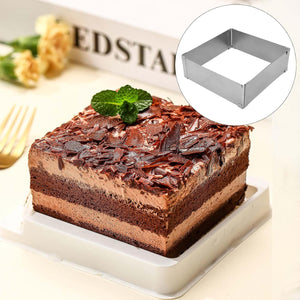 Stainless Steel Adjustable square Ring (3 Sizes Available)