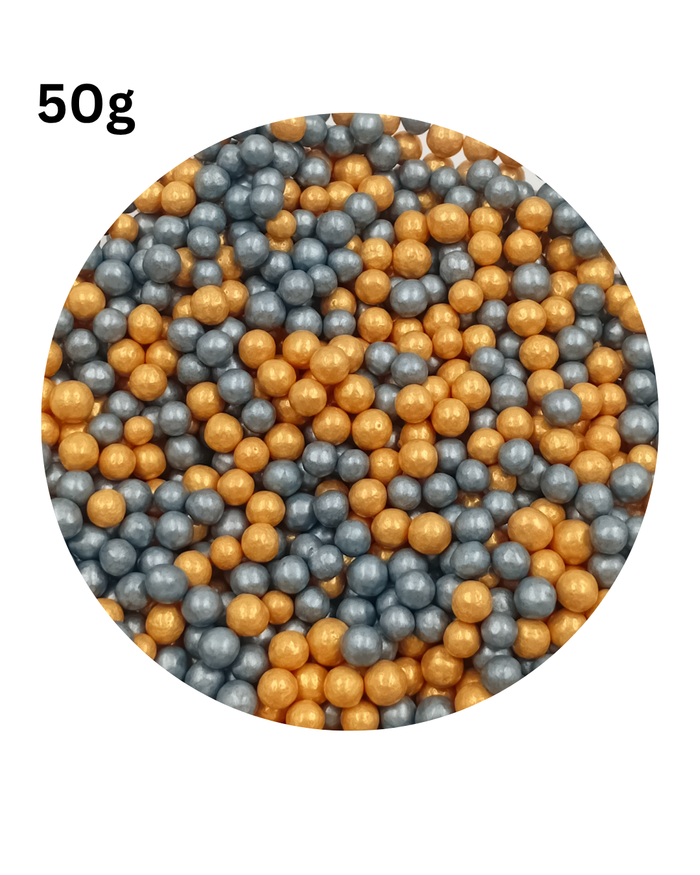 Gold & Silver pearls