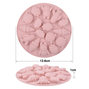 قالب سيليكون لحلوى الحيوانات والآيس كريم