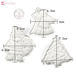 Christmas Plastic Cutters (Set of 3)