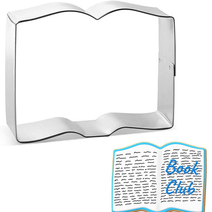 Open Book Cookie Cutter