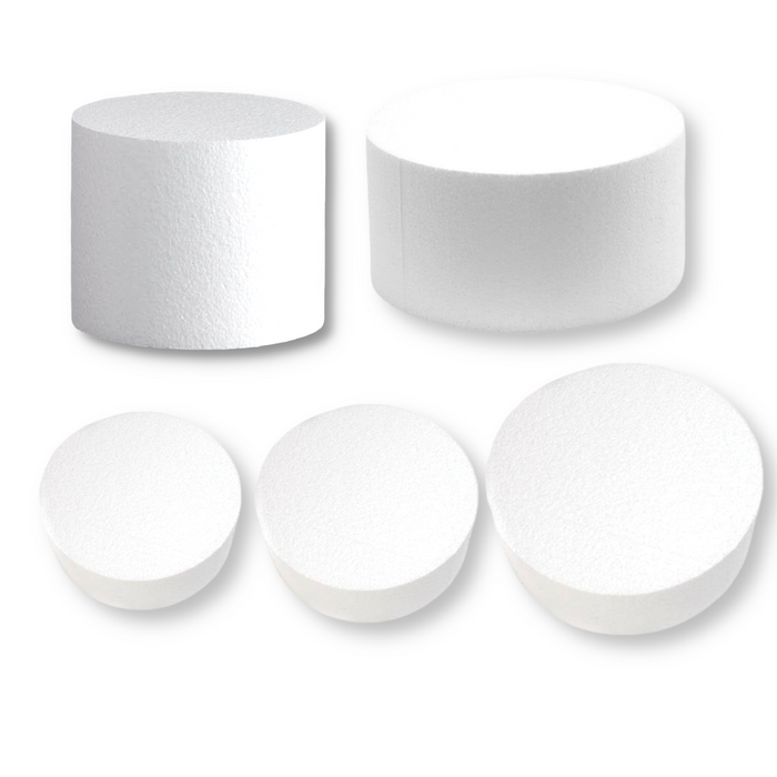 Round Foam Cake Dummies (5 sizes)