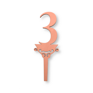 Number 3 Topper (2 Colors Available)