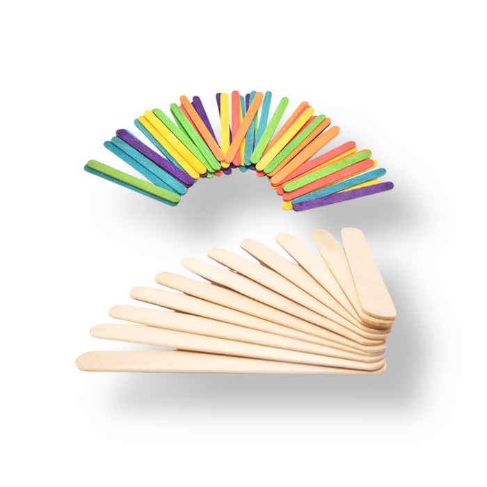 Wooden Sticks -12 pieces (7 Colors Available)