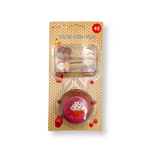 Cupcake Liners & Toppers Set - 48 Pieces (7 Styles Available)