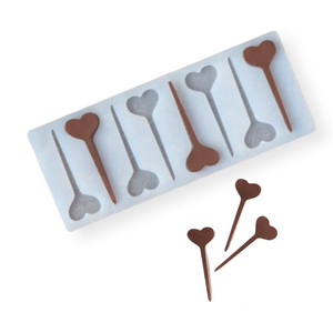 Heart Chocolate Garnish Silicone Mold