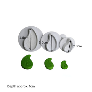 Curved Leaf Plunger Cutters (set of 3)