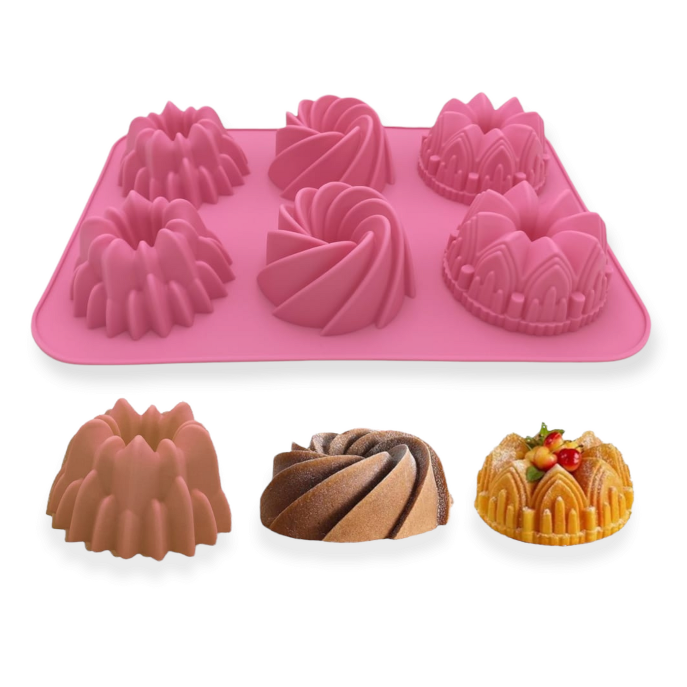 Mini Bundt Cake Silicone Mold Bake It Egypt
