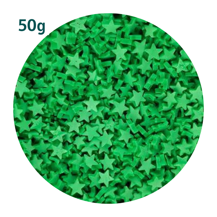 Green Stars Sprinkles