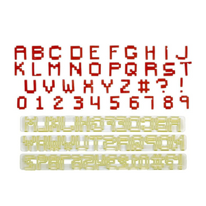FMM Pixel Alphabet & Numbers Cutter / Embosser Set (3 Pieces)