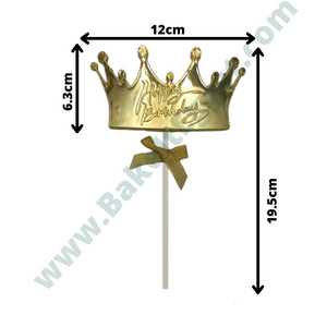 Crown Happy Birthday Topper (2 Colors Available)