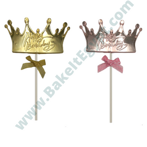 Crown Happy Birthday Topper (2 Colors Available)