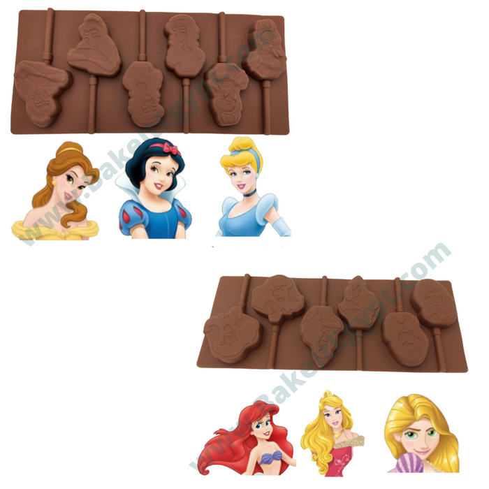 Disney Princesses Lollipop Silicone Mold