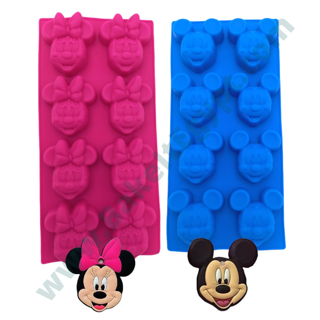 Small Minnie or Mickey Mouse Face Silicone Mold