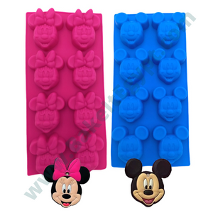 Small Minnie or Mickey Mouse Face Silicone Mold