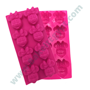 Small Minnie or Mickey Mouse Face Silicone Mold