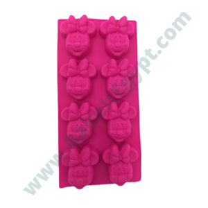 Small Minnie or Mickey Mouse Face Silicone Mold