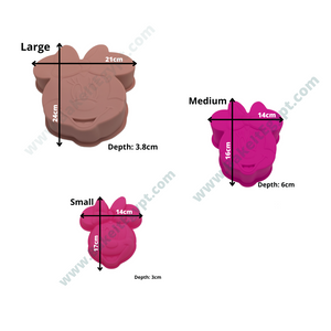 Minnie Mouse Face Silicone Mold (3 sizes available)