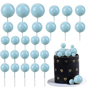 Ball Cake Topper Set (8 Colors Available)