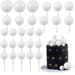 Ball Cake Topper Set (8 Colors Available)