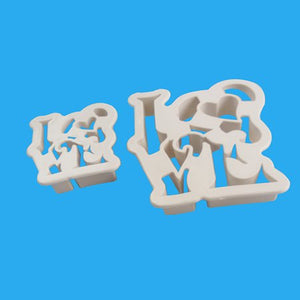 Love Heart Plastic Cutters Set (2 Pieces)